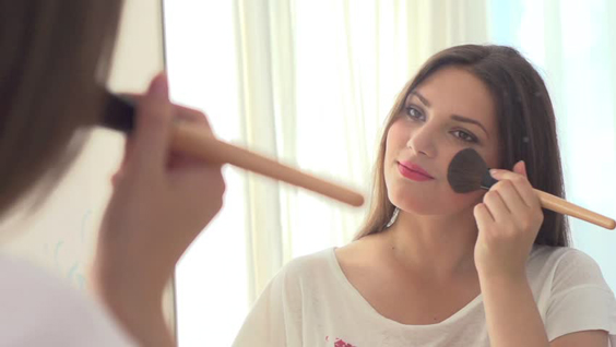 applying makeup