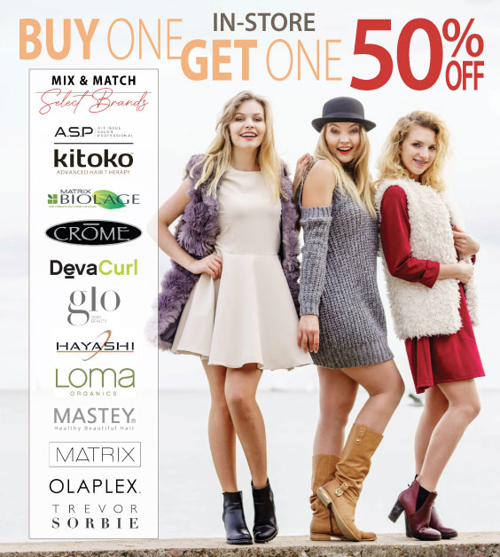 BOGO 50% OFF Select Brands